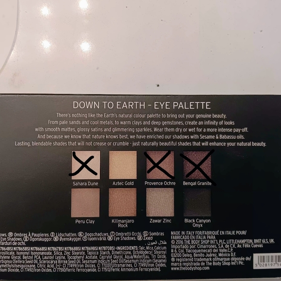 The Body Shop Down To Earth Eye Shadow Palette - Partial - Picture 2 of 3